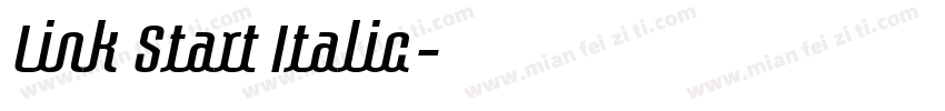 Link Start Italic字体转换